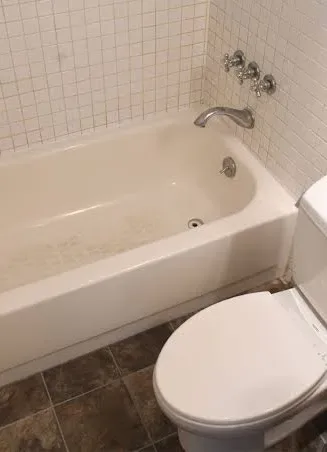 Bathroom before and after cleaning — after
